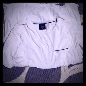 Lacoste sleepwear white tee with pocket